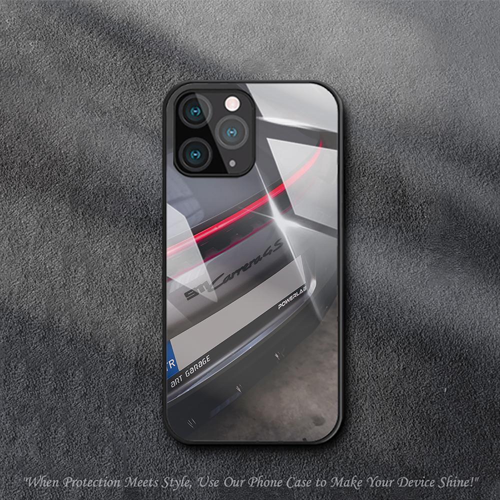 Роскошный Чехол для Автомобиля Porsche GT3 для iPhone Samsung Galaxy Redmi Note S 17 16 15 14 13 20 24 25 54 Pro Max Ultra Fe Air Закаленное Стекло