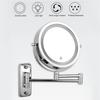 7-дюймовое светодиодное зеркало для макияжа, настенное вращающееся регулируемое увеличительное зеркало с двусторонней подсветкой