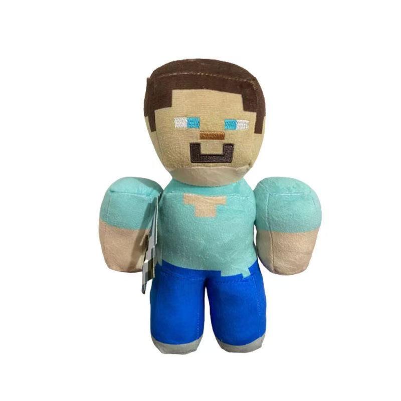 Плюшевая фигурка Зомби и Черного Стива из Minecraft - Сидячая поза