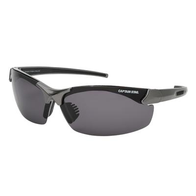 Солнцезащитные очки Captain Stag Polarized PC для мужчин, пластиковые, дымчатые, CSP-009-3
