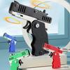 New Keychain Gun 60 Rubber Bands Rubber Band Gun Shooting Pistol Alloy Kid Outdoor Party Metal Gun Gift Boyfriend Gift Funny