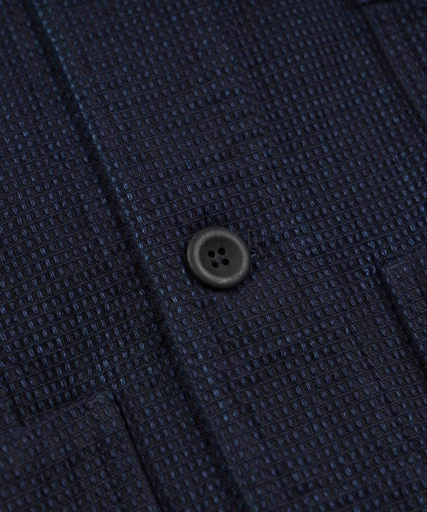 FRIZMWORKS Double Pocket Coverall Jacket _ Sashiko Indigo