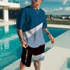 Summer Men Set Tracksuit For Man Over-sized Streetwear Clothes 3D Printed T Shirt Shorts Sportswear Mens T-shirts Two Piece Suit