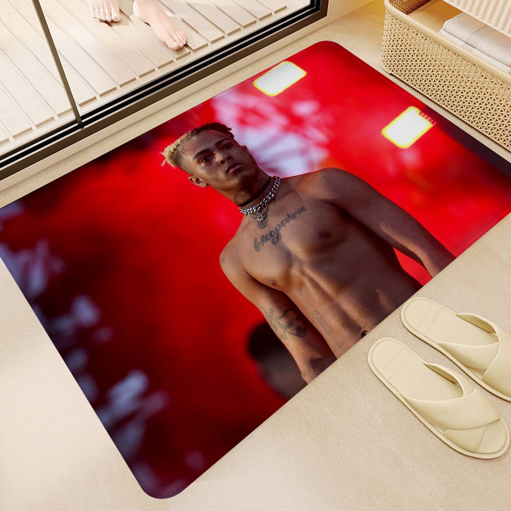X-XXXTentacions 17 Rapper Floor Mat Retro Multiple Choice Living Room Kitchen Rug Non-Slip Modern Home Decor