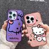 Cute Hello Kitty Casing For Iphone 17 Air 17 Pro Max 1615 14 11 12 13 Pro Max 16 Plus 16e 13 Mini Lovely Cartoon Hard Phone Case