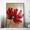 Картина маслом цветка мака, картина маслом, плакаты и гравюры, украшение домашней гостиной без рамки