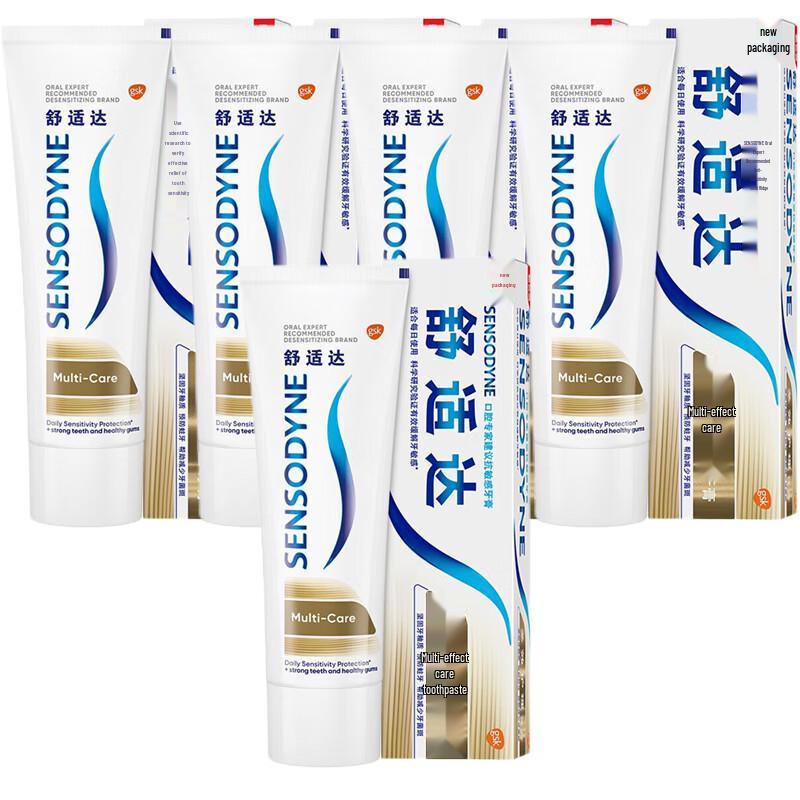 Зубная паста Sensodyne Мульти-эффект для ухода за деснами, Освежающая (5-Pack)