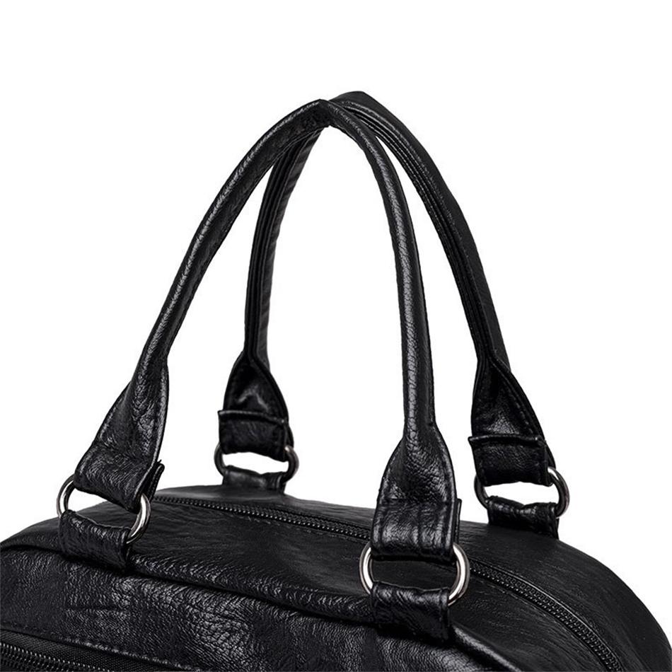 Повседневная женская многофункциональная сумка-мессенджер, модная мягкая искусственная кожа, дизайнерские женские рюкзаки для школы, подростков, дорожный рюкзак