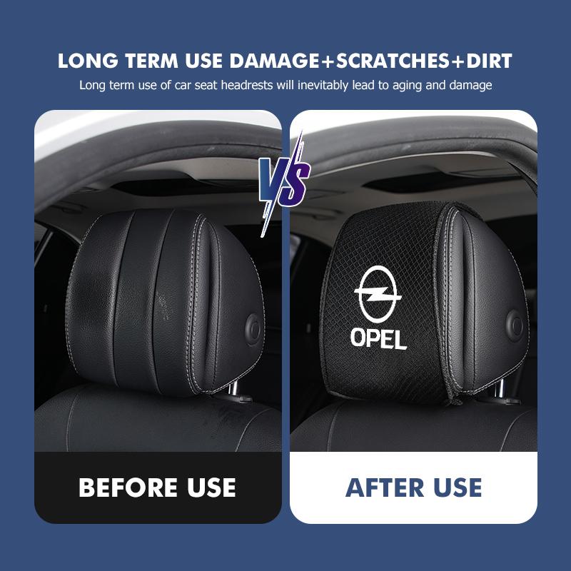 Car Seat Back Headrest Pillow Rest Dustproof Cover Support Pad For Opel Zafira Meriva Mokka Vivaro Vectra Antara Ampera