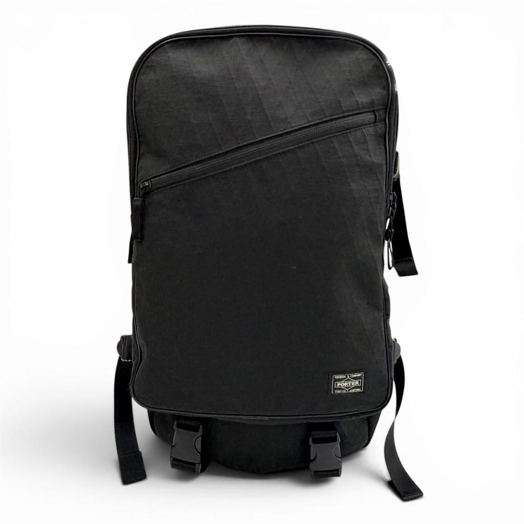 Great PORTER Backpack Daypack HYBRID DAYPACK black Nylon mens 737-17806 Used