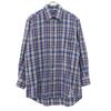 Burberrys 90s Check Pattern Long Sleeve Shirt Blue Custom-made Old Men's Used