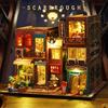 CPOWACE DIY Dollhouse Scarborough Handmade Kit Миниатюрная коллекция для начинающих Акриловый футляр в комплекте (ES009)