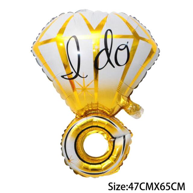 Diamond Ring Balloon Helium Foil Balloons Valentine 'S Day Party Wedding Decorations Birthday