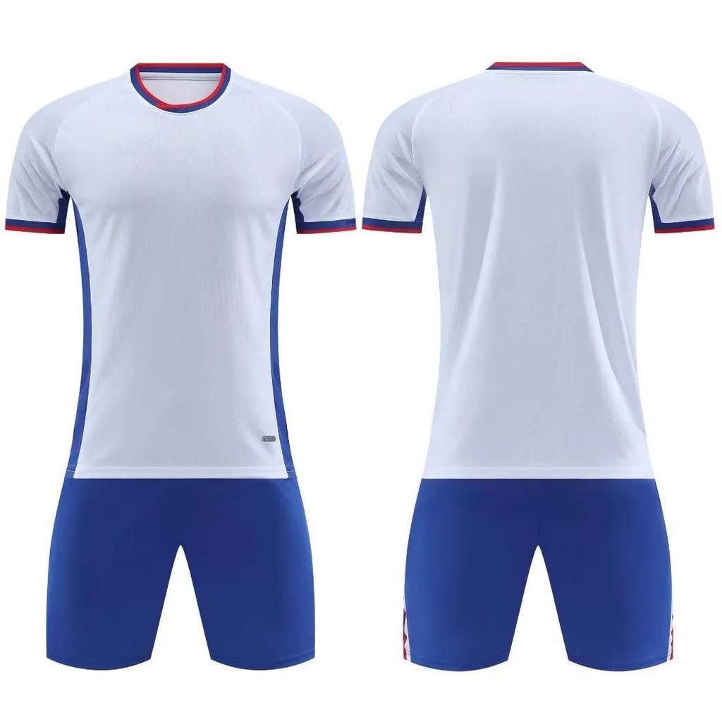Spot wholesale 2026 new children's football jersey, short-sleeved training jersey, primary school football jersey printing number