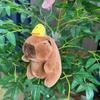 Adorable Plush Capybara Keychain Creative Animal Keyring Soft Toy Bag Charm
