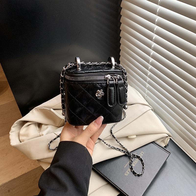 Женская сумка-ведро на цепочке, новая модная универсальная повседневная высококлассная сумка-мессенджер, коробка, маленькая квадратная сумка