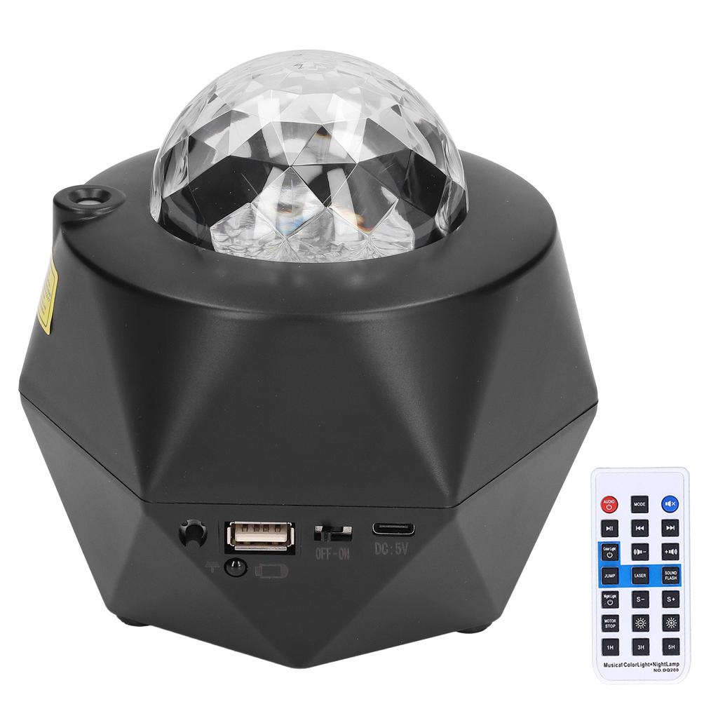 Star Projector Night Light USB Powered Remote Control Multiple Modes Multifunction Skylight