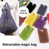 Retractable Storage Bag Tear-Resistant High Strength Wear-Resistant Expandable Bag Strong Load-Bearing Capacity Up To 7KG Snacks Fruits Mini