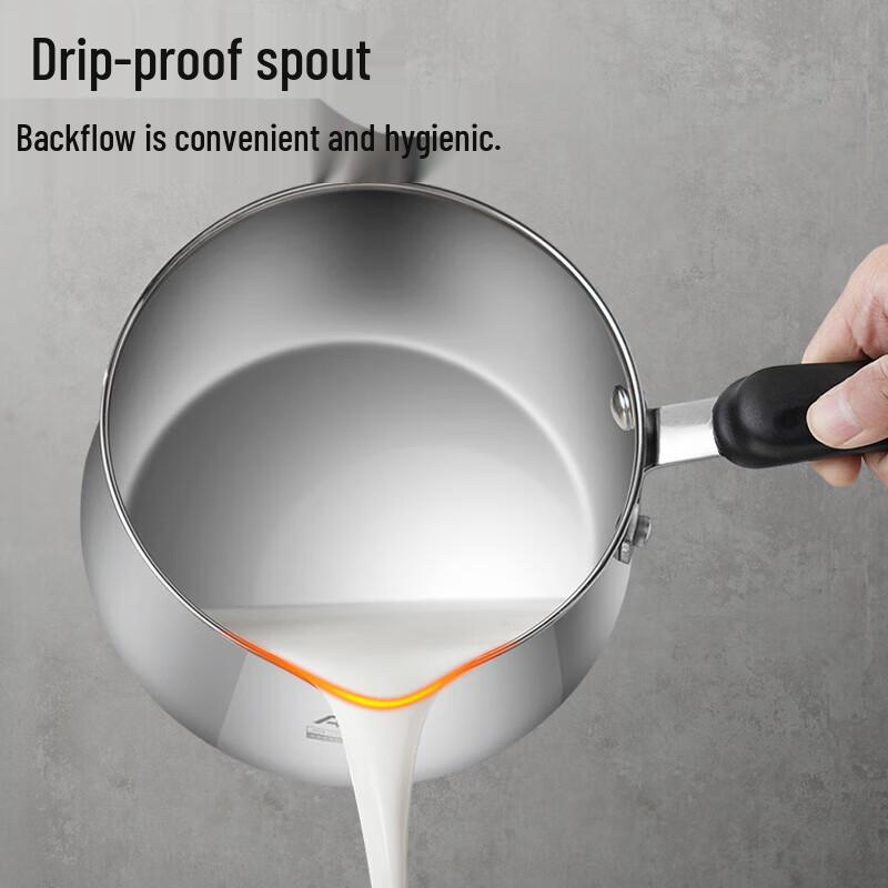 ASD 16cm 304 Stainless Steel Baby Milk Pot