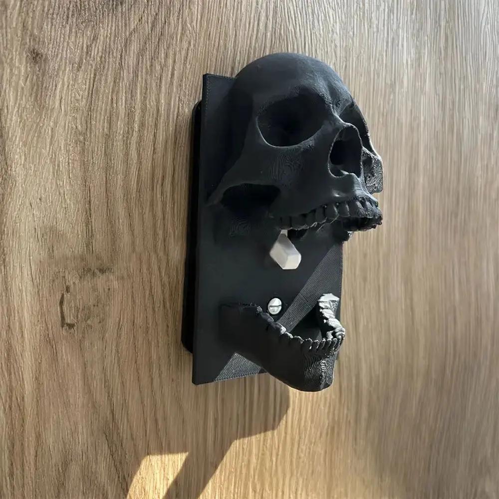 Готический Стиль Череп Панель Переключателей Декоративная 3D Печатная Настенная Пластина для Выключателя Света Череп Страшный Домашний Декоративный Орнамент Подарок