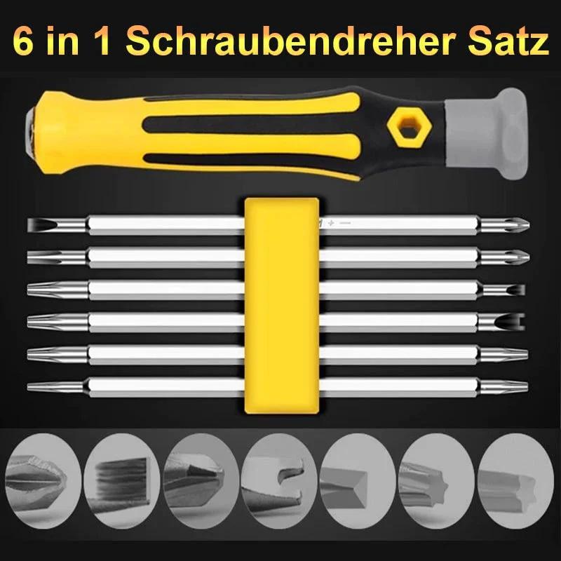 6 In 1 Screwdriver Set Precision Magnetic Screwdriver Set Hexagonal Plum Y-shaped U-shaped Triangle Repair Hand Tools Kits