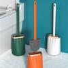 Легкая роскошная туалетная щетка для дома с длинной ручкой из термопластичной резины, без мертвых углов, прочная туалетная щетка, аксессуары для ванной комнаты
