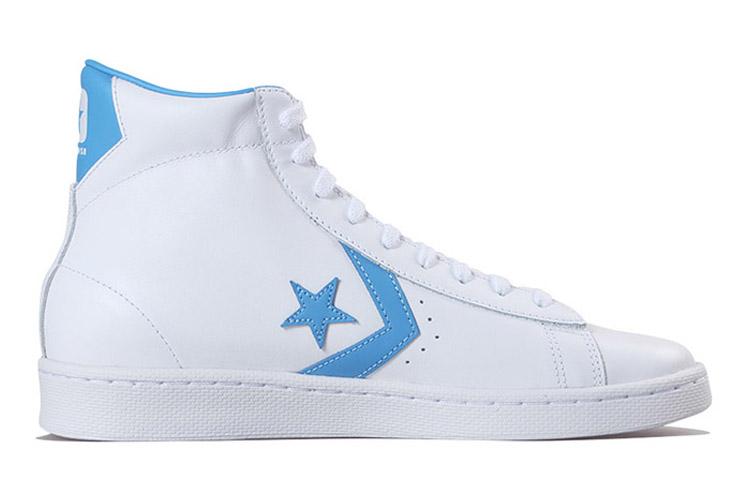 Кожаные Converse Hi 'Бело-синие' 166813C