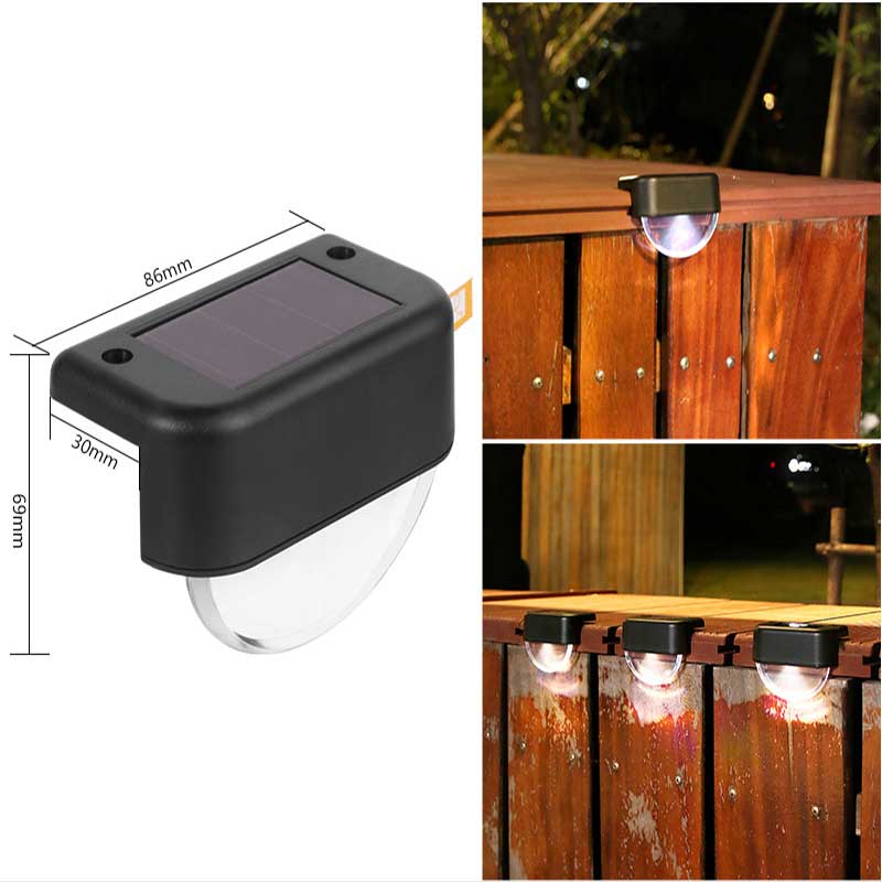 Солнечный уличный лестничный настенный светильник