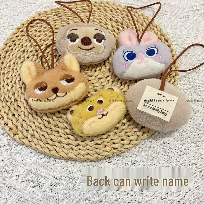 Zootopia Cartoon Plush Toy & Bag Pendant - Nick & Judy Cute Ornament