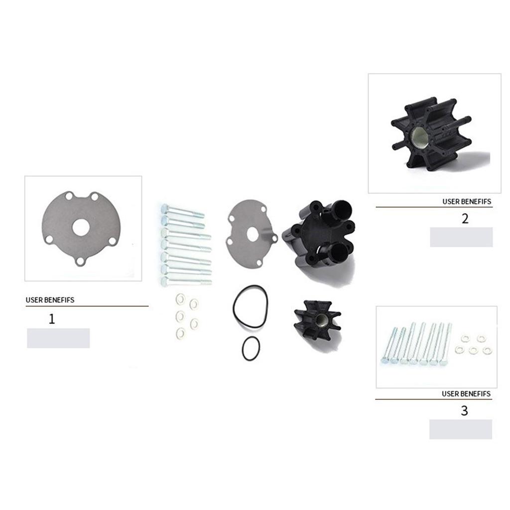Replacement Impeller Kit With Housing Accessory Repair 46-807151A14 Water Pump Boat Rubber Durable Marine For Mercruiser