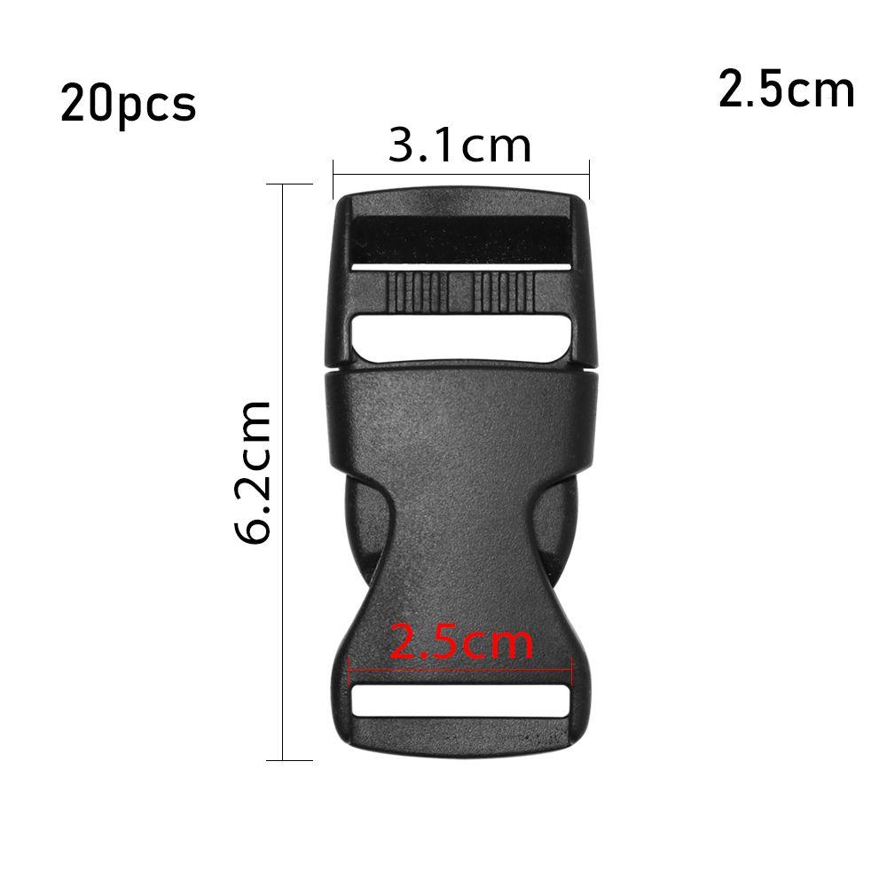 Пластиковая черная тесьма для ремня рюкзака, детали для браслета из паракорда, изогнутая пряжка, боковые пряжки