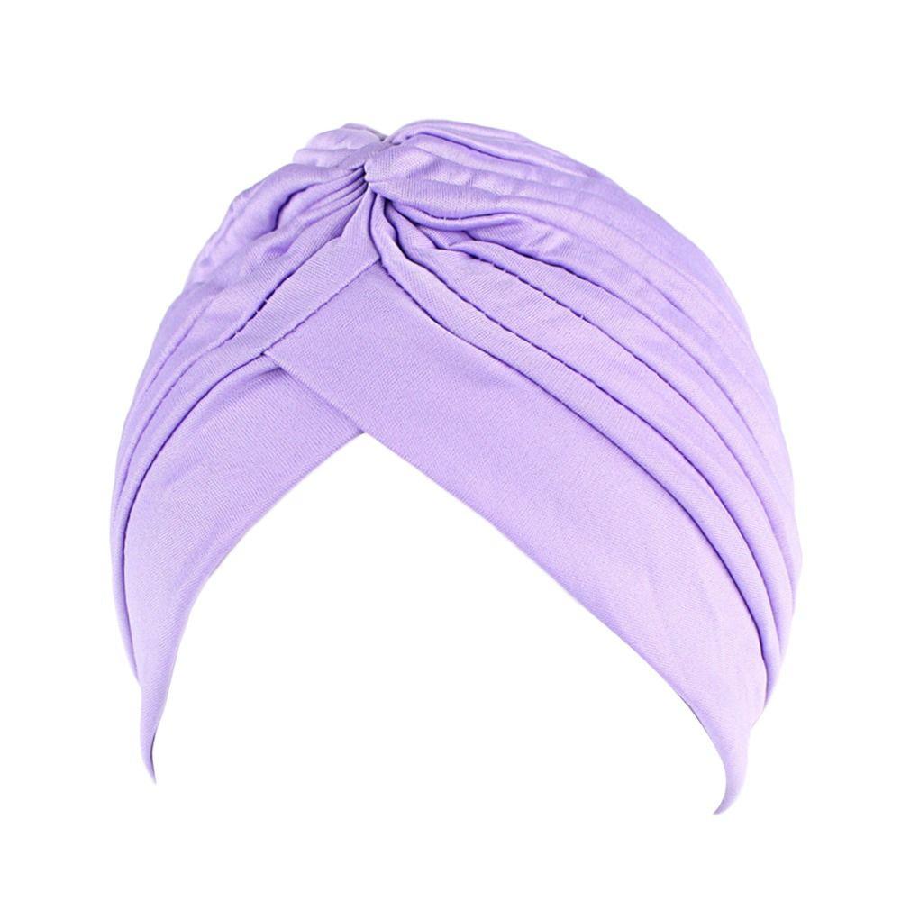 Шапки, шапки-бини, повязка на голову, тюрбан чистого цвета, детская национальная шапка для химиотерапии, хлопковая шапка, бандана