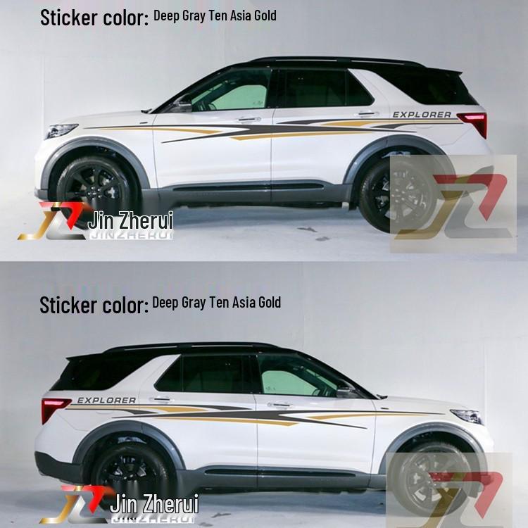 Полосы на кузов Ford Explorer: Пользовательские наклейки на поясную линию для персонализации автомобиля