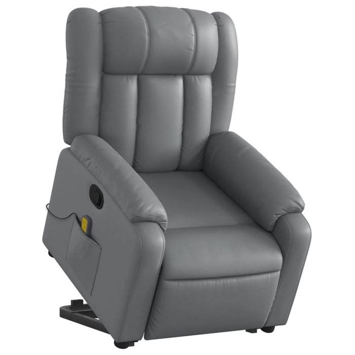 VidaXL Fauteuil Inclinable de Massage, Chaise de Relaxation avec Dossier, Siège avec Accoudoirs, Fauteuil TV de Salon, 3205274