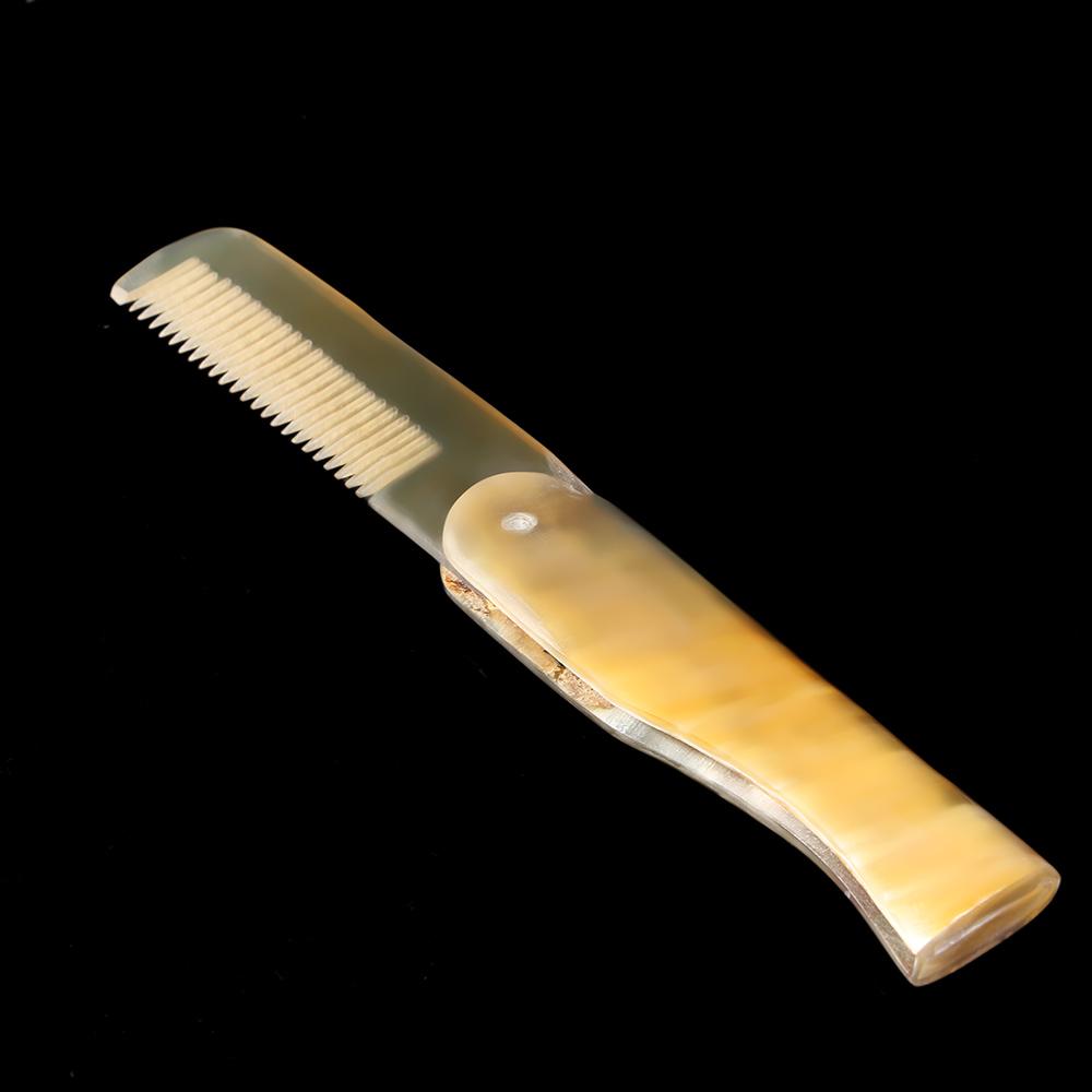Girl Hair Styling Tool Hairdressing Yak Horn Comb Massage Comb Foldable Hair Care Tool