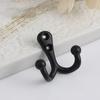 1Pc Double Head Robe Coat Hooks for Wall Door Key Bag Towel Hanger Holder Vintage Wall Mounted Storage Hook Bathroom Organizer
