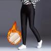 Women Lamb Fleece Leggings Seamless High Waist Thermal Winter Warm Pure Color Female Casual Pants