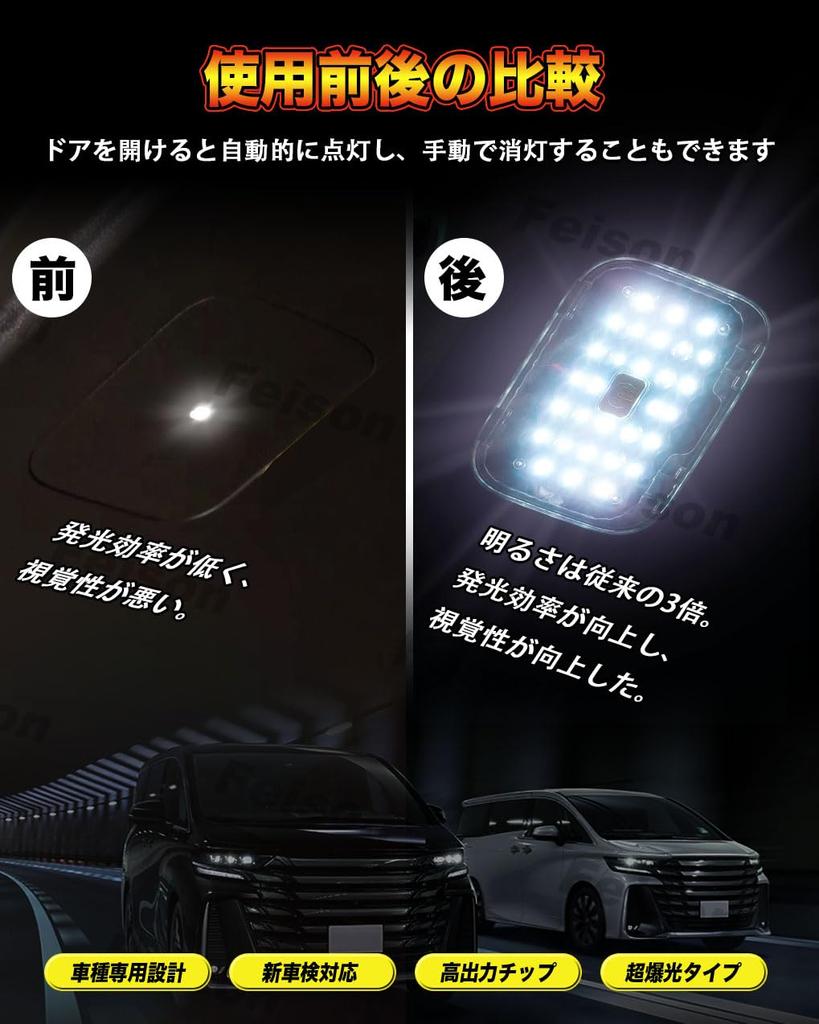 Дополнительный багажный фонарь для багажа Alphard Vellfire 40 Series (Июнь 2023 г. — настоящее время) Дополнительный светодиодный фонарь для багажа с сенсорным датчиком, светодиодный белый, 1 шт. в комплекте