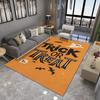 Halloween Night Pumpkin Floor Mat, Non-Slip Door Rug for Living Room Carpet Festive Home Decor for Xmas, Halloween rug