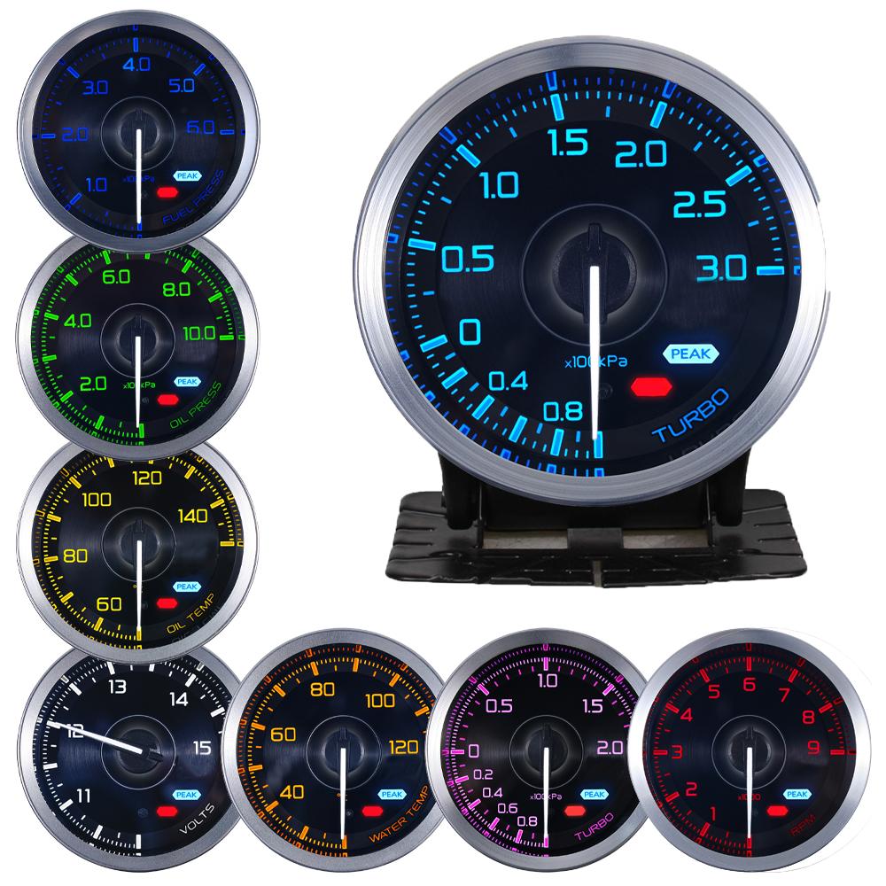 HA Accessories 60 мм Автомобильный датчик 7 цветов Def I Advance A1 Давление масла Турбонаддув Температура выхлопных газов Тахометр Температура воды/масла