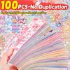 20-1000 PCS Cute Stickers Kawaii Cartoon Laser Sticker No repeat for Diary Kid DIY School Students Decoration Stationery