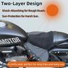 3D-Honeycomb Motorcycle Gel Seat Cushion Structure Shock Absorption Breathable Motorcycle Gel Seat Pad for Long Rides