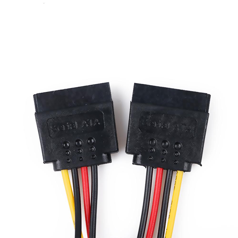 High Quality Extension Y Splitter Adapter Power Cable SATA Male To 2 Female