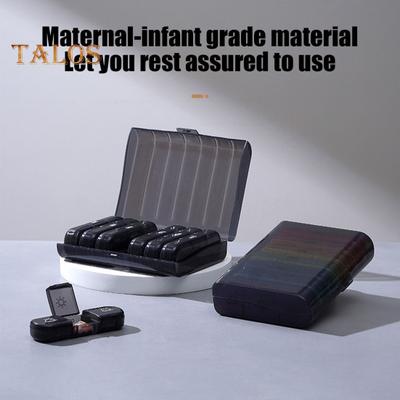 Еженедельный органайзер для таблеток, контейнер для хранения, пищевой, без BPA, большой емкости, с несколькими отделениями, пыленепроницаемый, портативный, дорожный контейнер для таблеток