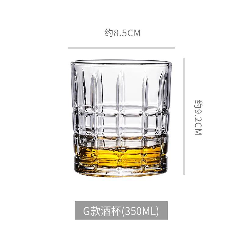 Европейский хрустальный стакан для виски, бокалы для вина, пивные кружки, бытовая кружка для воды, рельефный узор, чашки неправильной формы, бар KTV