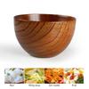 Деревянная миска в японском стиле, деревянная миска мармелад, круглая большая миска для супа, креативная детская миска для риса, посуда