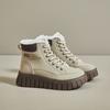 Winter Warm Boots New High Top Plus Fleece Thick Sole Casual Cotton Boots Warm Cotton Shoes