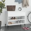 VidaXL Shoe Cabinet White 70x36x60 Cm Engineered Wood 819764