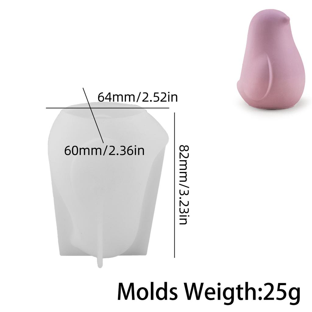 3D Милая Птичка Силиконовая Форма для Свечей DIY Животное Неразлучник Цементные Формы Мыло Гипс Смола Изготовление Поделок Домашний Сад Декор Искусство Подарки