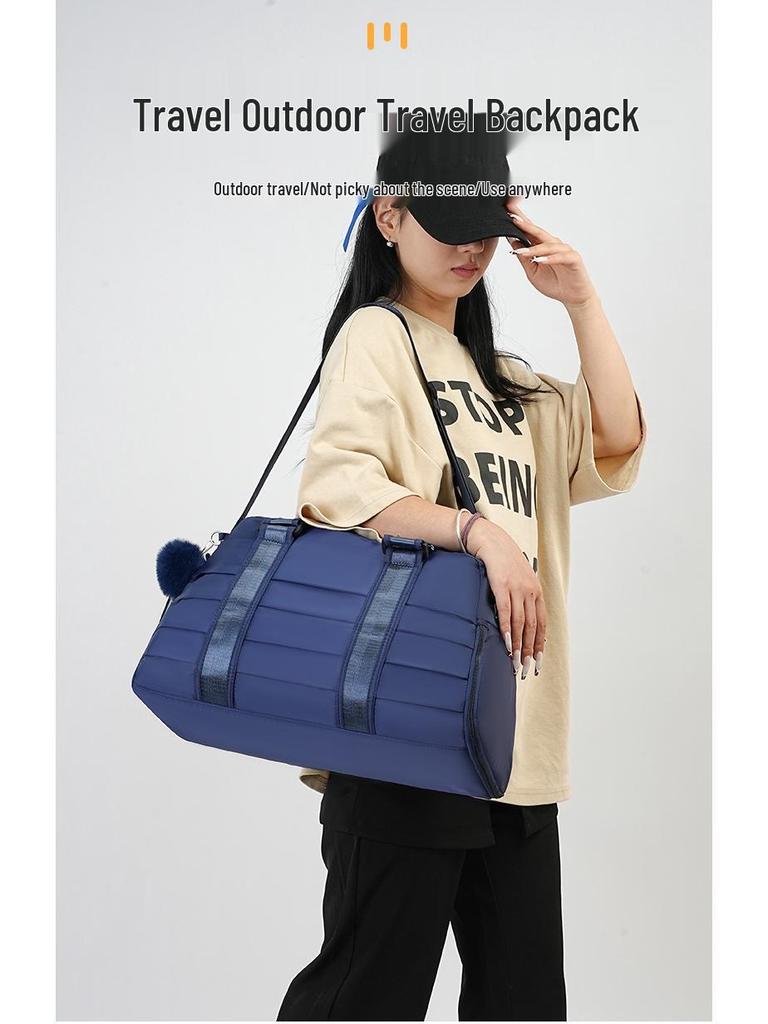 Женская дорожная и спортивная фитнес-сумка кроссбоди большой вместимости, однотонная